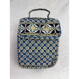 Vera Bradley Out to Lunch Bag Hook Loop Closure Plastic Lined Riviera Blue